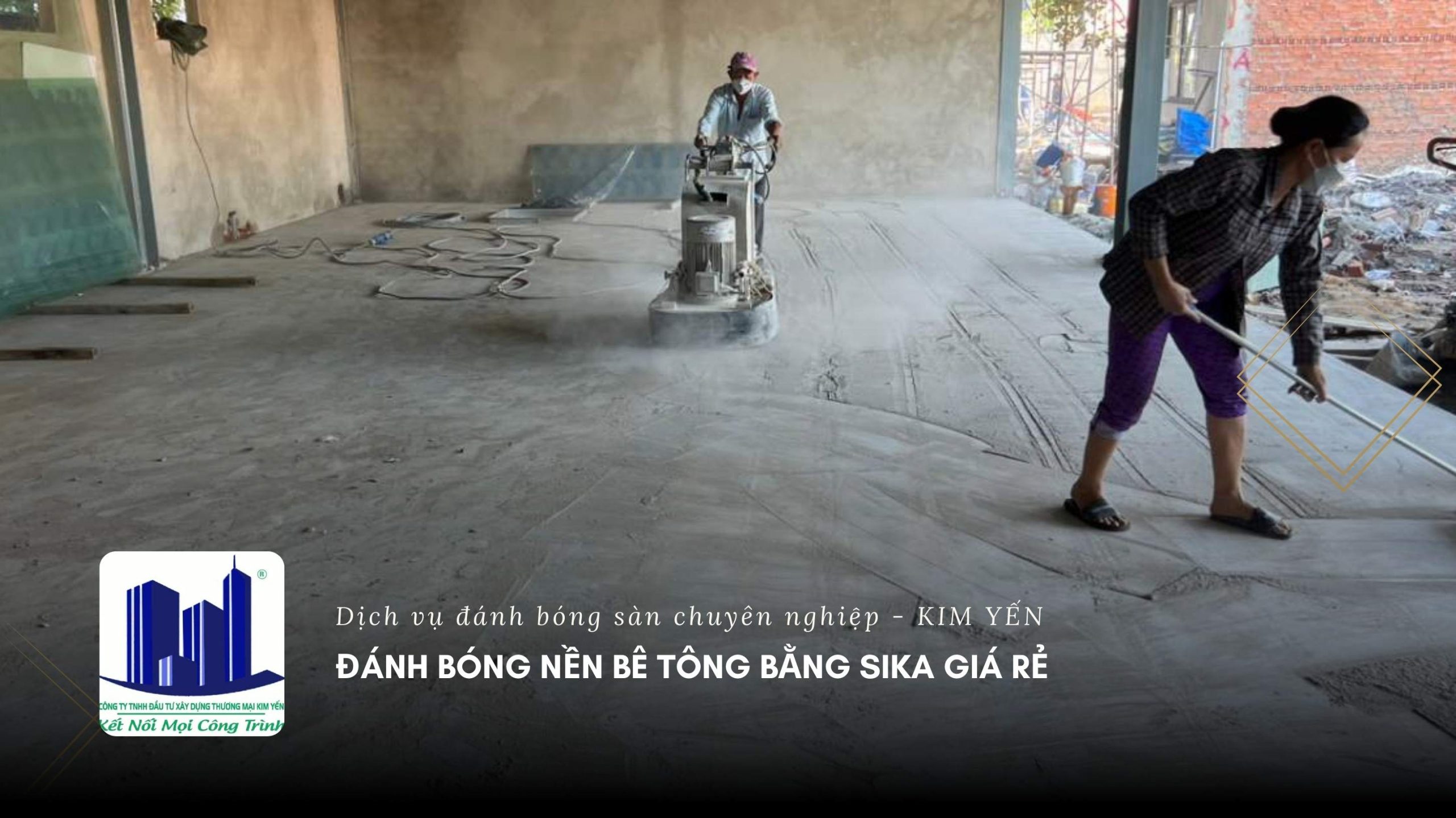 Đánh bóng nền bê tông bằng Sika giá rẻ