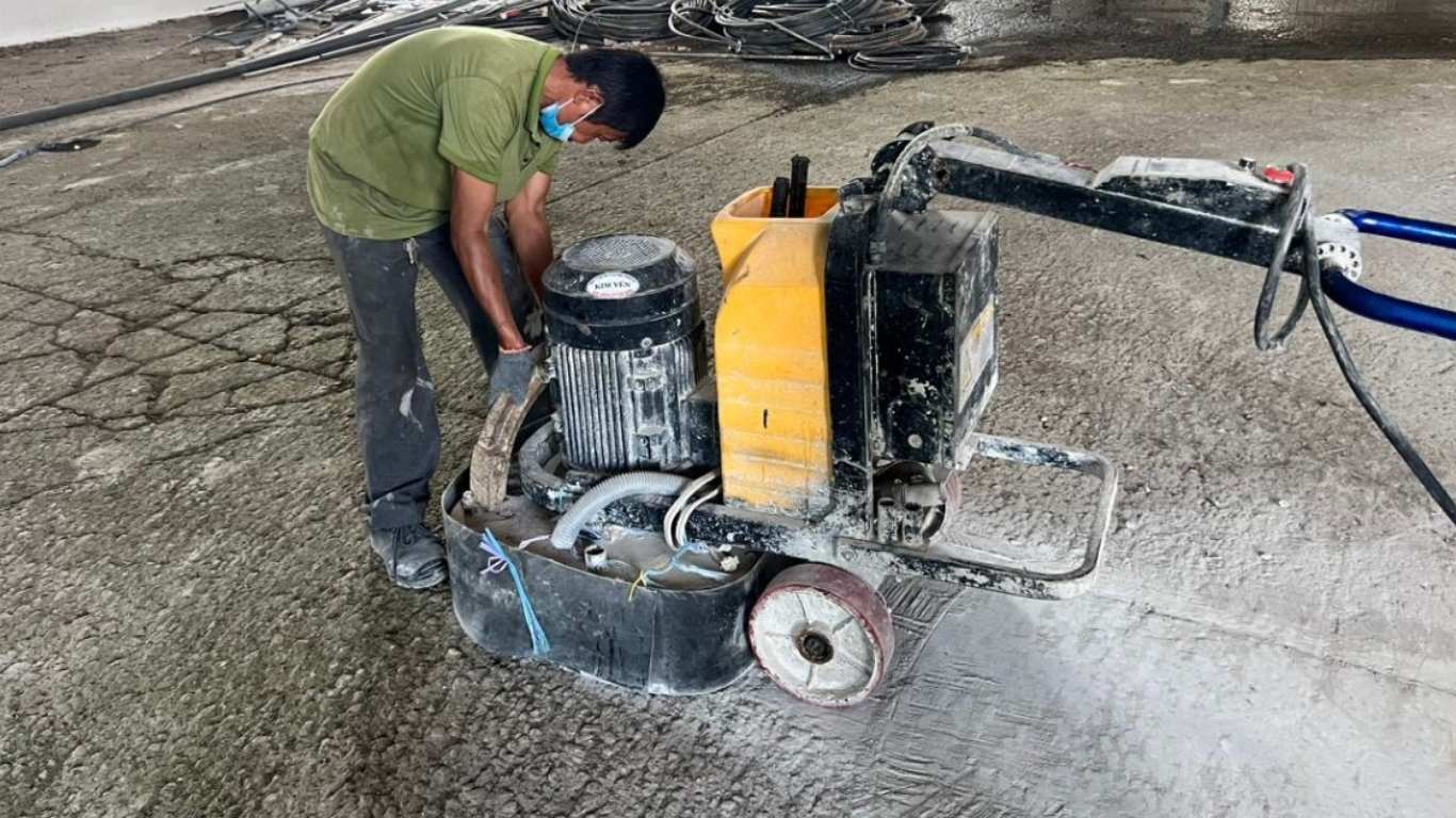 Quy trình thi công xoa nền bê tông Quy trình thi công xoa nền bê tông