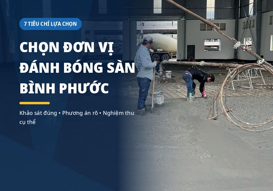 Kiểm tra hiện trạng bề mặt sàn nhà xưởng chọn đơn vị đánh bóng sàn Bình Phước qua hiện trạng sàn nhà xưởng