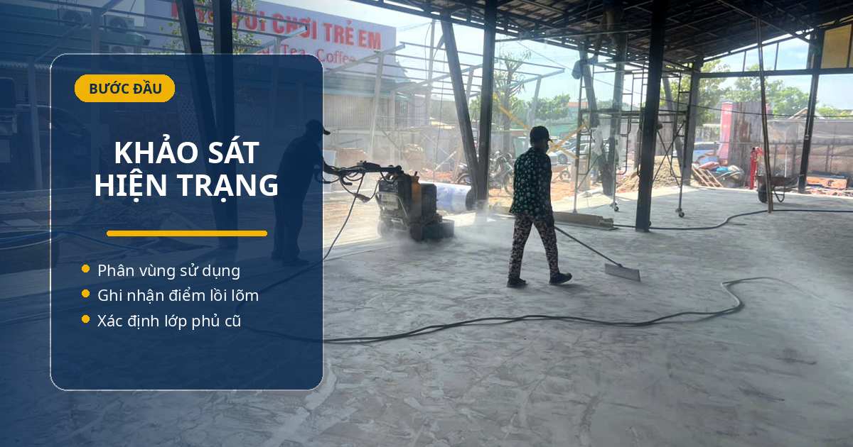 Khảo sát hiện trạng sàn nhà xưởng tại Tây Ninh khảo sát sàn nhà xưởng tại Tây Ninh