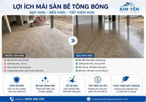 Lợi ích mài sàn bê tông bóng