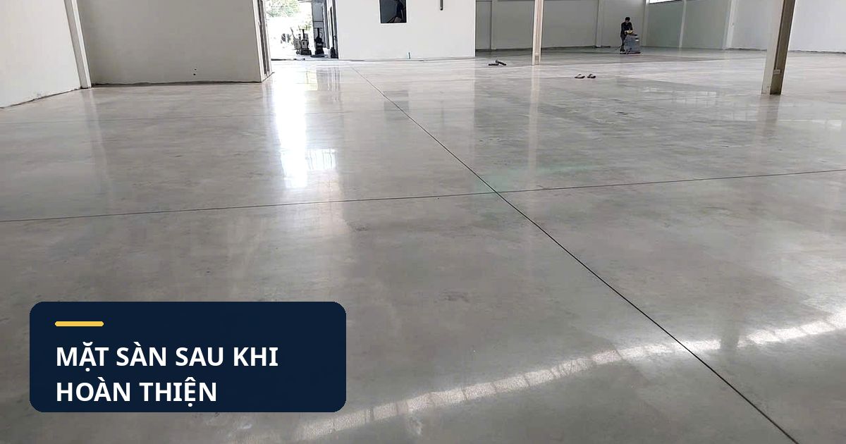 Bảo dưỡng sàn bê tông tại Vũng Tàu sau khi hoàn thiện bề mặt