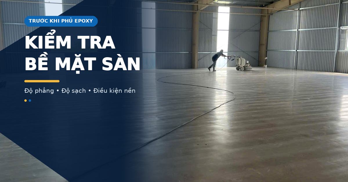 Mài nền nhà xưởng để chuẩn bị thi công epoxy