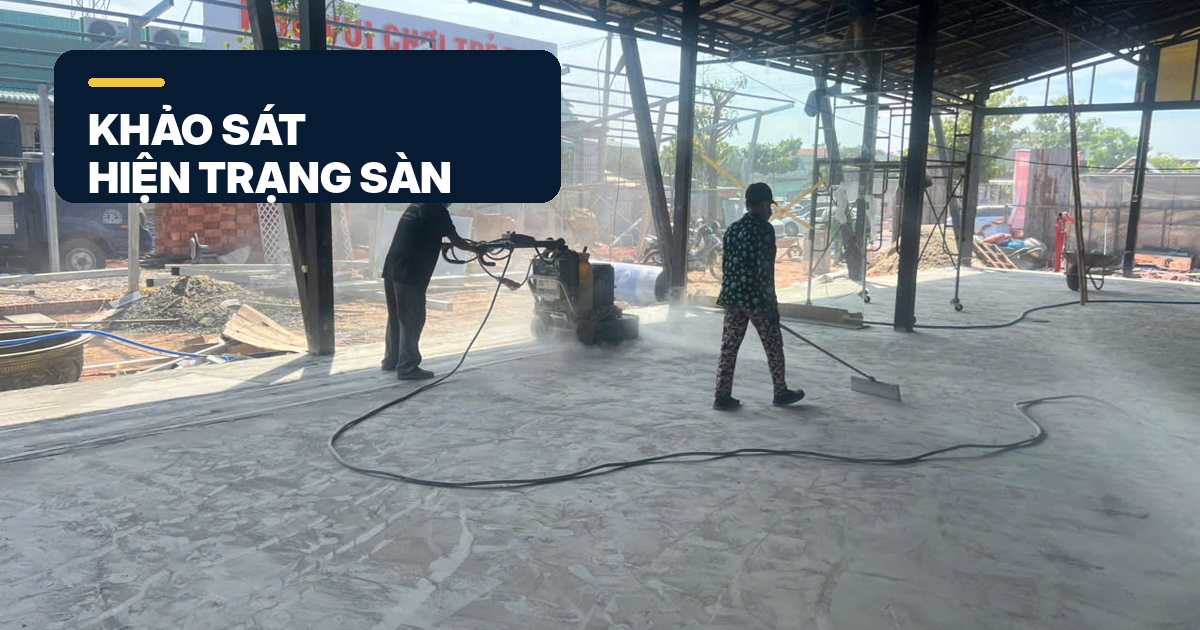 Xử lý sàn bê tông bị rỗ trước khi đánh bóng xử lý sàn bê tông bị rỗ trước công đoạn đánh bóng