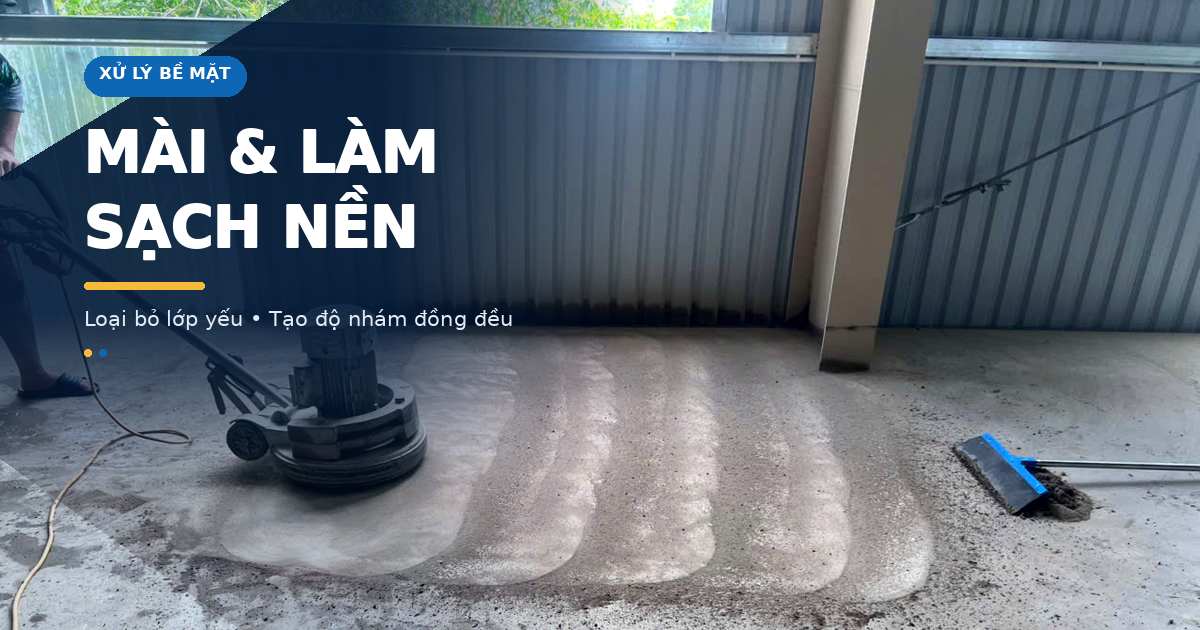 Xử lý bề mặt khi sơn epoxy bong tróc