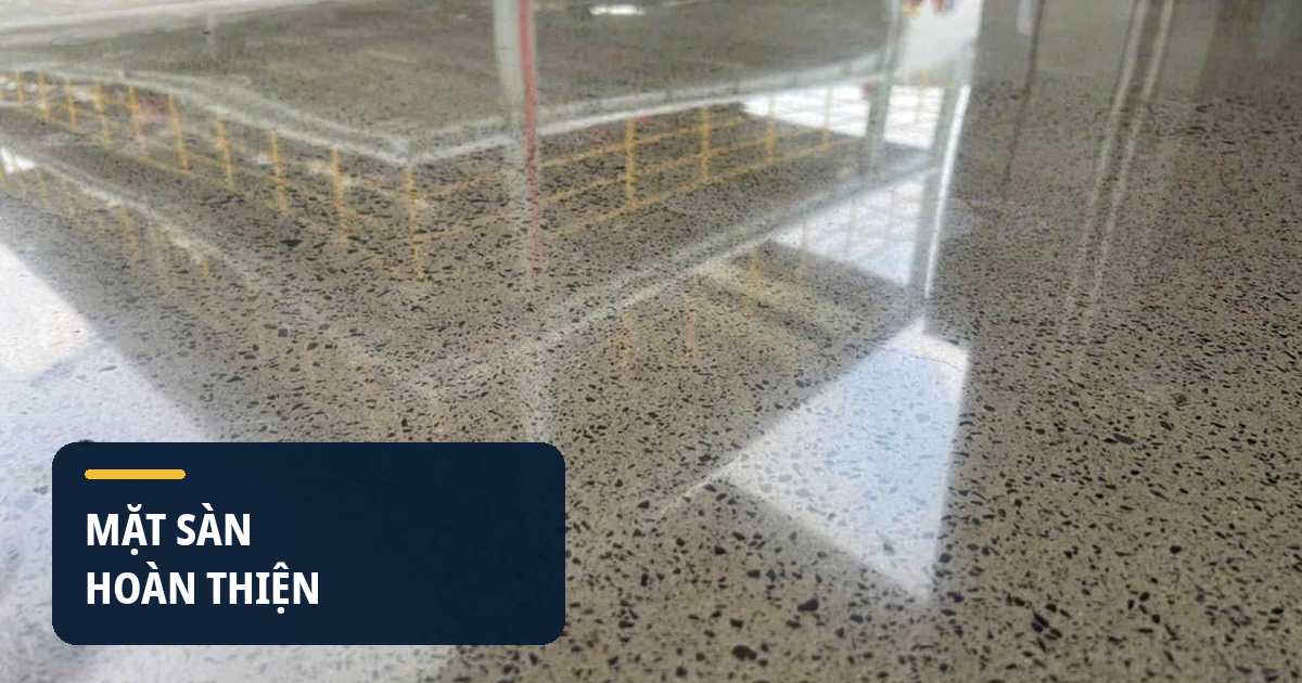 Phân khu thi công sàn để kiểm soát độ đồng đều bề mặt