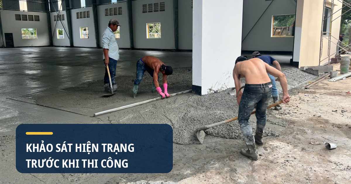 Thi công sàn TPHCM trong mặt bằng nhà xưởng cần rút ngắn tiến độ