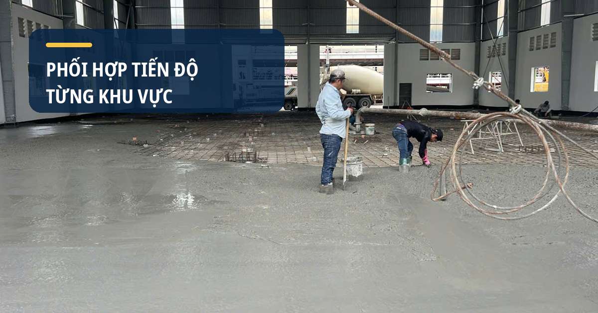 Kinh nghiệm thi công sàn TPHCM trong mặt bằng có thời gian hạn chế