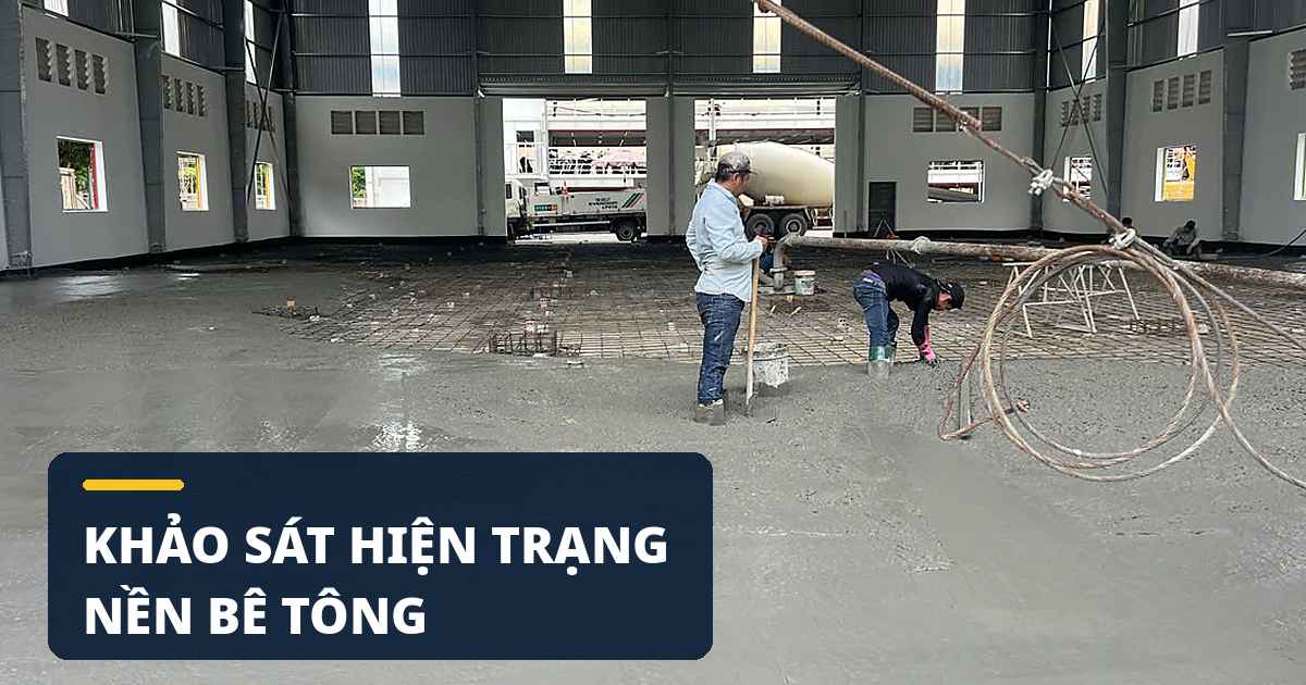 Xử lý nền ẩm Vũng Tàu trước khi mài bóng sàn bê tông Xử lý nền ẩm Vũng Tàu trước khi mài bóng sàn bê tông trong nhà xưởng