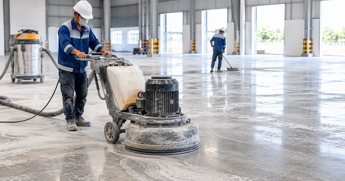 Diện tích và hiện trạng ảnh hưởng đơn giá đánh bóng sàn Minh họa diện tích và hiện trạng ảnh hưởng đơn giá đánh bóng sàn