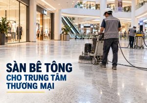 Giải pháp sàn bê tông cho trung tâm thương mại tại TPHCM