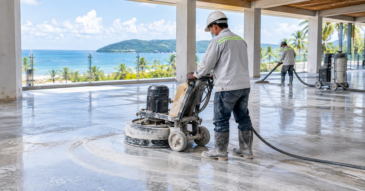 sàn bê tông chịu khí hậu ẩm mặn trong môi trường ven biển