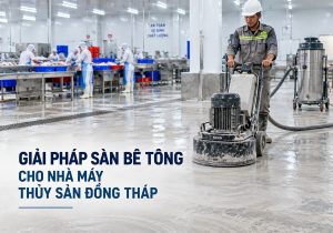 Giải pháp sàn bê tông cho nhà máy thủy sản Đồng Tháp