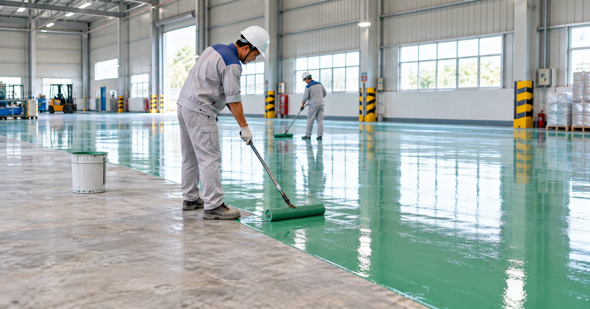 Kiểm tra thời gian đóng rắn trước khi đưa sàn epoxy vào sử dụng kế hoạch đưa sàn epoxy vào sử dụng theo từng giai đoạn