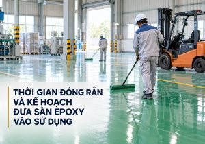 Thời gian đóng rắn và kế hoạch đưa sàn epoxy vào sử dụng