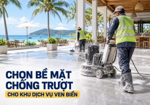 Chọn bề mặt chống trượt cho khu dịch vụ ven biển Phú Quốc